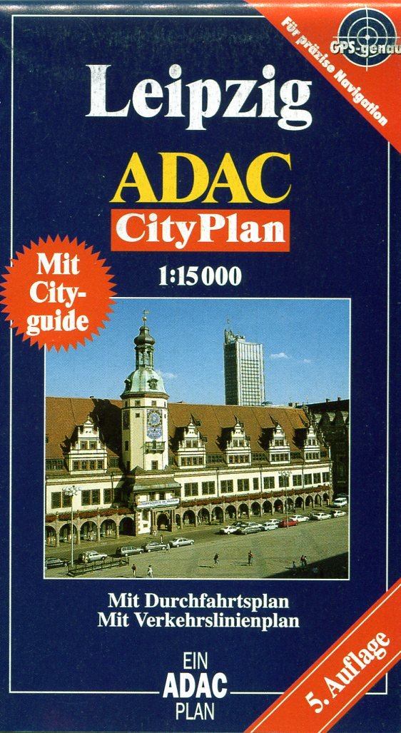ADAC Stadtpläne, Leipzig, Cityplan: Durchfahrtspl., Innenstadtvergrößerung, Cityguide, Straßenverz. Touristische Infos Leisure, Home & Garden