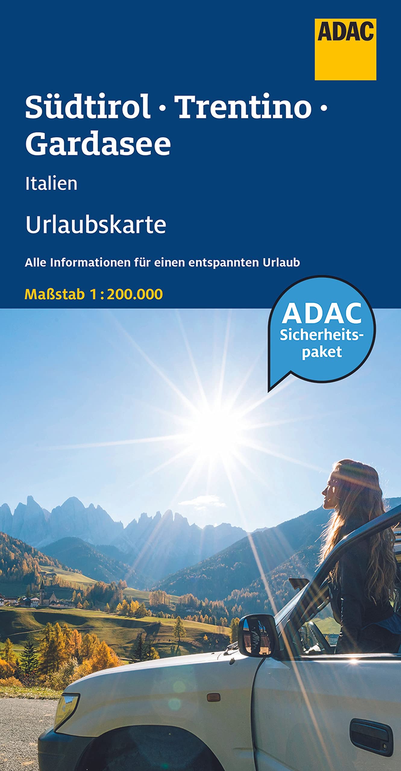 ADAC Urlaubskarte I Südtirol, Trentino, Gardasee 1:200 000 Leisure, Home & Garden