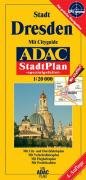 ADAC Stadtpläne, spezialgefaltet, Dresden: Mit City-, Durchfahrts-, Verkehrslinien- u. Flughafenpl., Rad- u. Wanderwegen sowie Postleitzahlen Maps & Plans