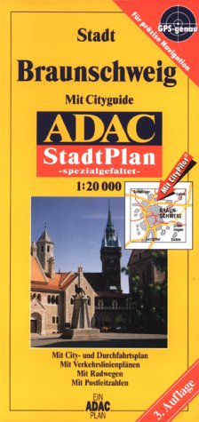 ADAC Stadtpläne, spezialgefaltet, Braunschweig Maps & Plans