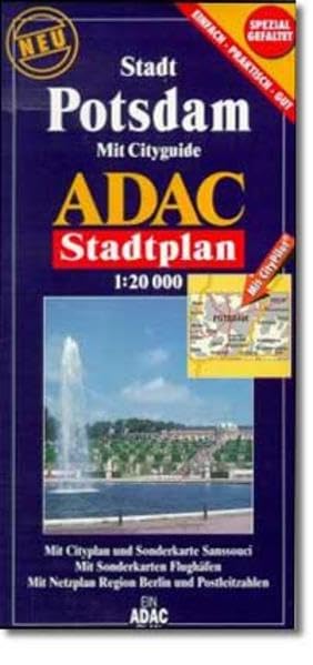 ADAC Stadtplan Potsdam 1 : 20 000. Spezialgefaltet book
