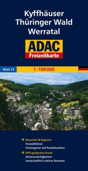 ADAC FreizeitKarte, Bl.15, Kyffhäuser, Thüringer Wald, Werratal (ADAC Freizeitkarten) Leisure, Home & Garden