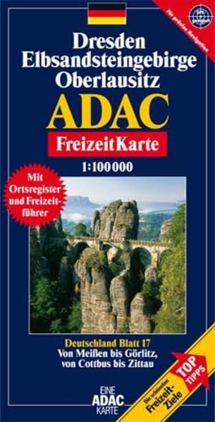 ADAC FreizeitKarte, Bl.17, Dresden, Elbsandsteingebirge, Oberlausitz: ReiseInfo & Register. GPS-geeignete Karte (ADAC Freizeitkarten) Leisure, Home & Garden
