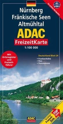 ADAC FreizeitKarte, Bl.24, Nürnberg, Fränkische Seen, Altmühltal (ADAC Freizeitkarten) Leisure, Home & Garden