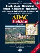 ADAC Stadtatlanten, Großraum Städte- und Gemeindeatlas Frankenhöhe, Hohenlohe, Ostalb, Crailsheim, Heilbronn: Aalen, Ansbach, Bad mergentheim, ... Citypln. u. Postleitzahlen. GPS-genau Maps & Plans