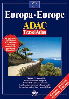ADAC TravelAtlas Europa: 1:750000 Geology & Geography