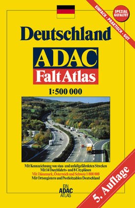 ADAC Faltatlas Deutschland: 1:500000 Maps & Plans