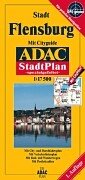 Flensburg, GPS-genau. ADAC Stadtpläne mit Spezialfaltung: Mit Cityguide, City- u. Durchfahrtspln., Verkehrslinienpln., Rad- u. Wanderwegen sowie Postleitzahlen Maps & Plans