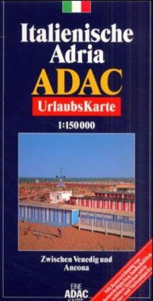 ADAC Karte, Italienische Adria: Von Venedig bis Ancona, von Bologna zum Podelta. Mit Citypln. Venedig u. Ravenna. Mit Ortsregister, Kennzeichnung v. ... Natur- und Nationalparks (ADAC Urlaubskarten) Leisure, Home & Garden