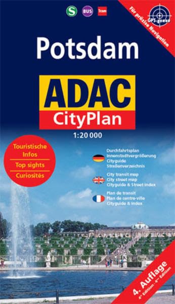 ADAC Stadtpläne, Potsdam, Cityplan: Mit City- u. Durchfahrtspl., Sonderkte. 'Der BUGA-Park', Liniennetzpln. Potsdam u. Berlin (ADAC Citypläne) Leisure, Home & Garden