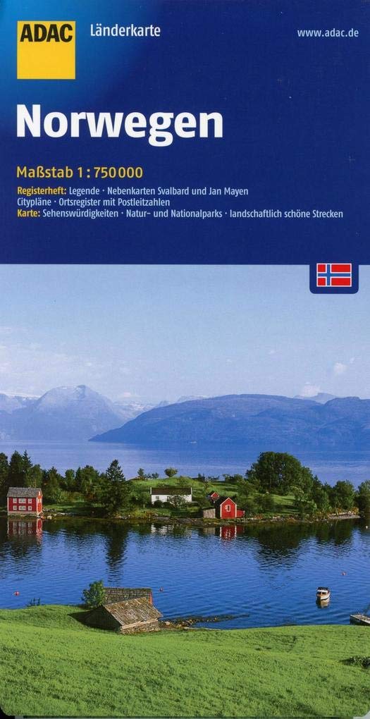 ADAC LänderKarte Norwegen 1 : 750 000 Leisure, Home & Garden