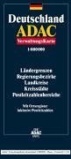 ADAC Karte, Plano, Deutschland, Verwaltungskarte Maps & Plans