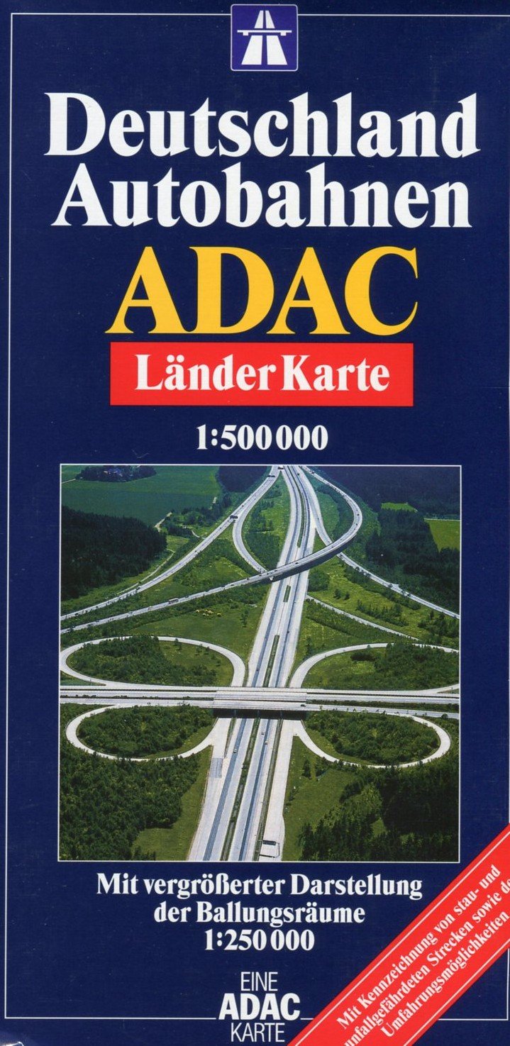 ADAC Karte, Deutschland Autobahnen (ADAC Länderkarten) Leisure, Home & Garden