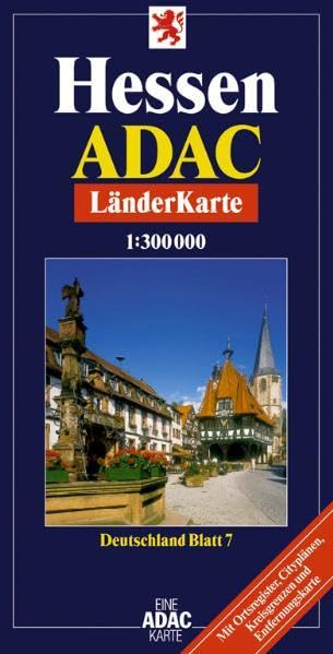 ADAC Karte Hessen. Maßstab 1:300.000 Leisure, Home & Garden