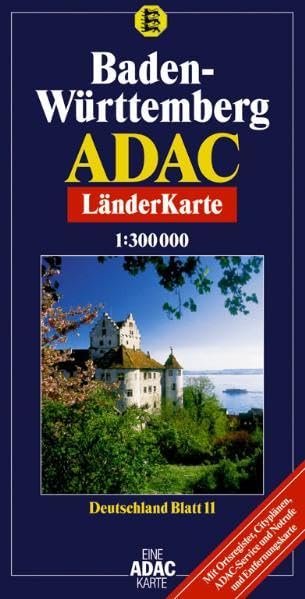 ADAC Karte, Baden-Württemberg (ADAC BundesländerKarten Deutschland) Leisure, Home & Garden
