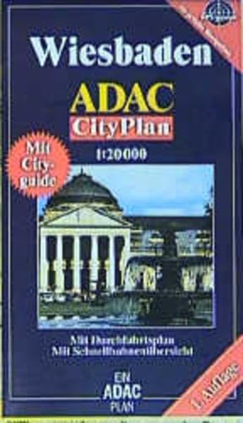 ADAC Stadtpläne, Wiesbaden, Cityplan: Mit Gityguide. Mit Durchfahrtspln. Mit Verkehrslinienpl. (ADAC Citypläne) Leisure, Home & Garden