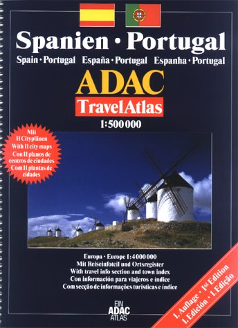 ADAC TravelAtlas Spanien/Portugal im Maßstab 1:500.000 Leisure, Home & Garden