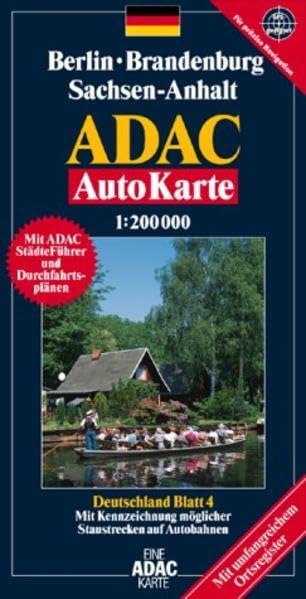 Berlin /Brandenburg /Sachsen-Anhalt: 1:200000 (ADAC AutoKarten Deutschland 1:200 000) Leisure, Home & Garden