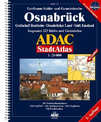 ADAC StadtAtlas Osnabrück 1 : 20 000 Maps & Plans