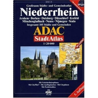 ADAC StadtAtlas Niederrhein mit Arnhem, Borken, Duisburg, Düsseldorf, Krefeld, M: Arnhem, Borken, Duisburg, Düsseldorf, Krefeld, Mönchengladbach, Neuss, Nijmegen, Venlo Leisure, Home & Garden