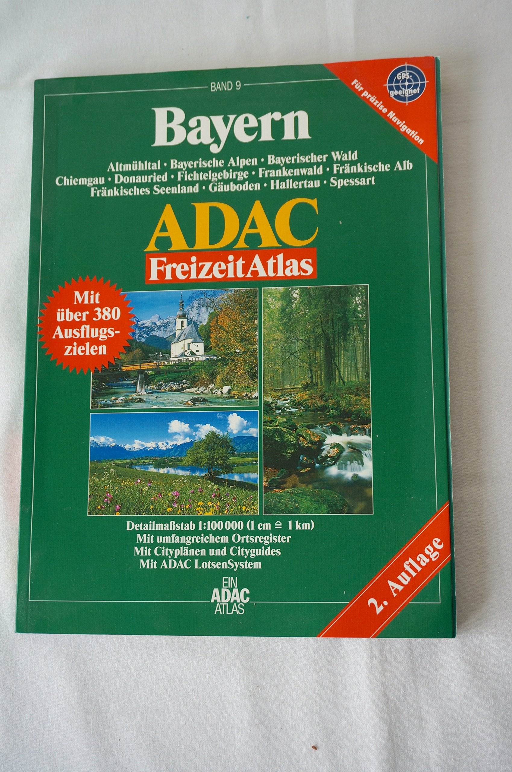 Bayern: 1:100000. Altmühltal, Bayerische Alpen, Bayerischer Wald, Chiemgau, Donauried, Fichtelgebirge, Frankenwald, Fränkische Alb, Fränkisches ... Spessart. GPS-geeignet (ADAC Freizeitatlas) Leisure, Home & Garden