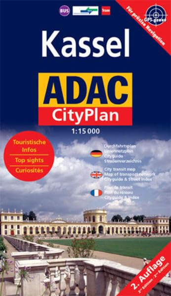 Kassel: 1:15000. GPS-genau: Mit Durchfahrtsplan, Liniennetzplan, Cityguide, Straßenverzeichnis. GPS-genau (ADAC Citypläne) Leisure, Home & Garden