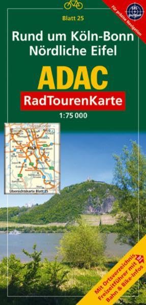 ADAC Radtourenkarte Rund um Köln-Bonn, Nördliche Eifel: 1:75000: Mit Ortsverzeichnis, Freizeitführer mit Top-Tipps, Bahn & Bike-Infos. GPS-geeignet Leisure, Home & Garden