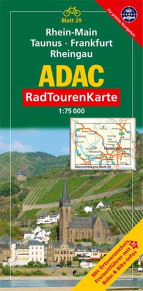 ADAC Radtourenkarte Rhein-Main, Taunus, Frankfurt/Main, Rheingau: 1:75000: Mit Ortsverzeichnis, Freizeitführer mit Top-Tipps, Bahn & Bike-Infos. GPS-geeignet Leisure, Home & Garden
