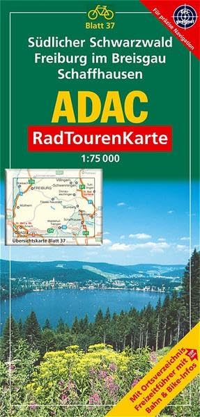 ADAC Radtourenkarte Südlicher Schwarzwald, Freiburg im Breisgau, Schaffhausen: 1:75000: Mit Ortsverzeichnis, Freizeitführer mit Top-Tipps, Bahn & Bike-Infos. GPS-geeignet Leisure, Home & Garden