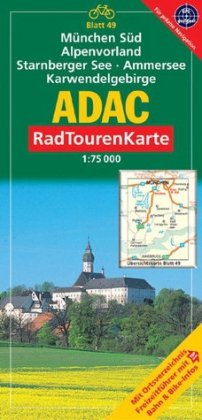 ADAC RadTourenKarte 39. München Alpenvorland, Mangfallgebirge. 1 : 75 000 book