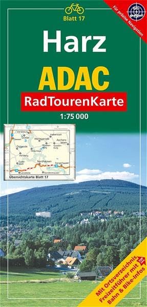 Deutsche Radtourenkarte 17. Harz 1 : 75 000 book