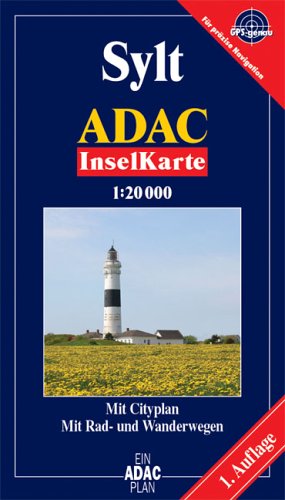 Sylt - Inselkarte: 1:20000. GPS-genau: Mit Cityplan. Mit Rad- und Wanderwegen (ADAC Softcoverplan) Leisure, Home & Garden