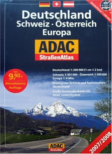 ADAC StrassenAtlas 2007/2008: Deutschland /Schweiz /Österreich /Europa Leisure, Home & Garden