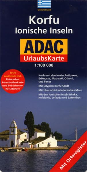 ADAC UrlaubsKarte Korfu / Ionische Inseln 1 : 100 000 Leisure, Home & Garden