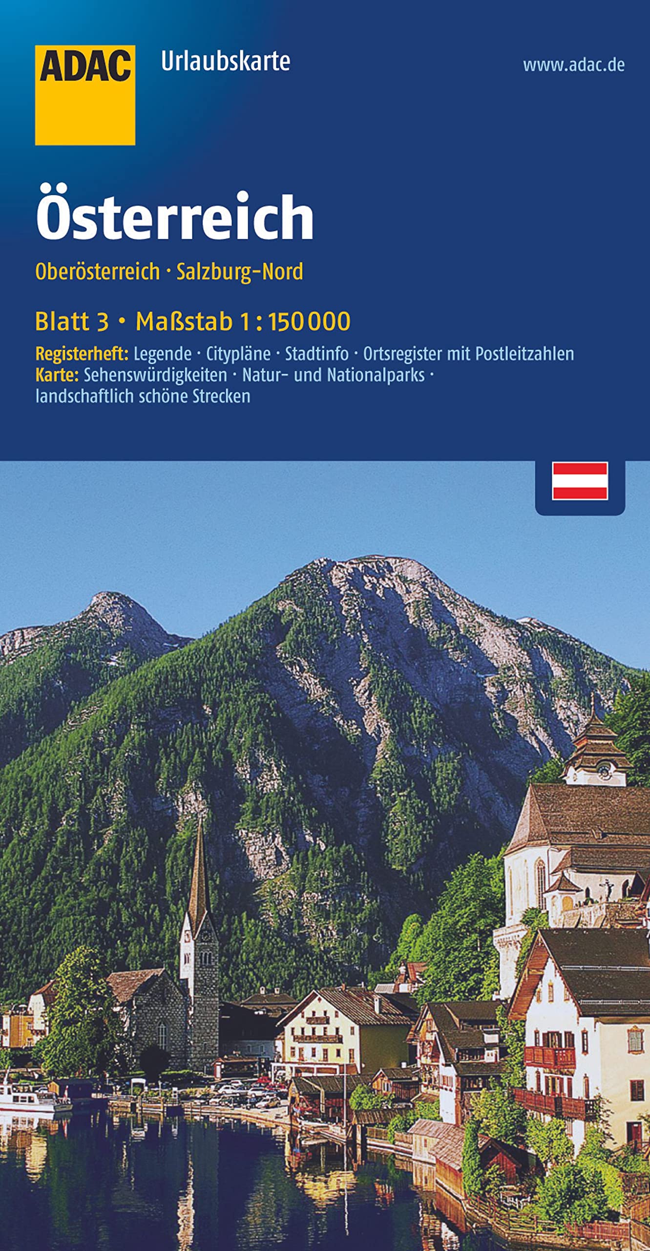 ADAC UrlaubsKarte Österreich Blatt 3 Oberösterreich, Salzburg-Nord 1:150 000 Leisure, Home & Garden