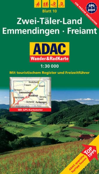 Zwei-Täler-Land, Emmendingen, Freiamt: 1:30000. Schwarzwald. GPS-genau: Mit ToppTipps, ADAC-geprüfteTop-Tipp-Touren. Mit touristischem Register, ... GPS-genau (ADAC Rad- und WanderKarte) Leisure, Home & Garden