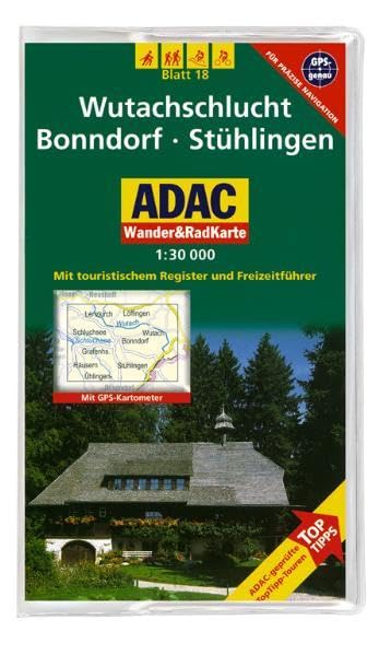 Wutachschlucht, Bonndorf, Stühlingen: 1:30000. Schwarzwald. GPS-genau (ADAC Rad- und WanderKarte) Leisure, Home & Garden