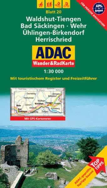 Waldshut-Tiengen, Bad Säckingen, Wehr, Ühlingen-Birkendorf, Herrischried: 1:30000. Schwarzwald. GPS-genau: Mit ToppTipps, ... GPS-genau (ADAC Rad- und WanderKarte) Leisure, Home & Garden