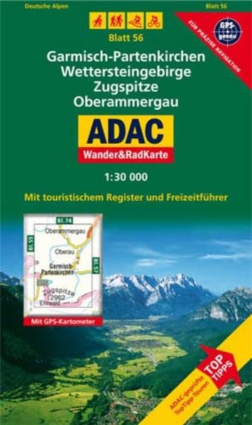 Garmisch-Partenkirchen, Wettersteingebirge, Zugspitze, Oberammergau: 1:30000. Alpen/Voralpen. GPS-genau: Mit ToppTipps, ADAC-geprüfteTop-Tipp-Touren. ... GPS-genau (ADAC Rad- und WanderKarte) Leisure, Home & Garden