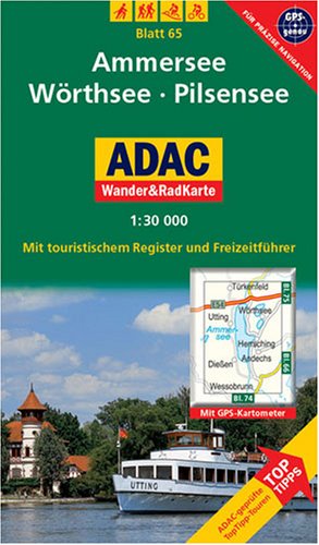 Ammersee, Wörthsee, Pilsensee: 1:30000. Alpen /Voralpen. GPS-genau.: Mit ToppTipps, ADAC-geprüfteTop-Tipp-Touren. Mit touristischem Register, Freizeitführer u. GPS-Kartometer. GPS-genau Maps & Plans
