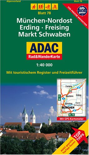 München-Nordost, Erding, Freising, Markt Schwaben: 1:40000. Alpenvorland. GPS-genau: Mit ToppTipps, ADAC-geprüfteTop-Tipp-Touren. Mit touristischem ... GPS-genau (ADAC Rad- und WanderKarte) Leisure, Home & Garden