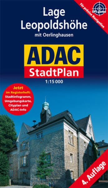 Lage, Leopoldshöhe: 1:15000. Mit Oerlingshausen. GPS-genau: Jetzt im Registerheft: Stadtinfogramm, Umgebungskarte, Cityplan und ADAC-Info (ADAC StadtPlan Kompakt) Leisure, Home & Garden