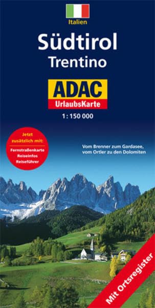 Südtirol /Trentino: 1:150000. Vom Brenner zum Gardasee, vom Ortler zu den Dolomiten: Vom Brenner zum Gardasee, vom Ortler zu den Dolomiten. Mit ... Reiseführer (ADAC Karten Italien / 1:150000) Leisure, Home & Garden