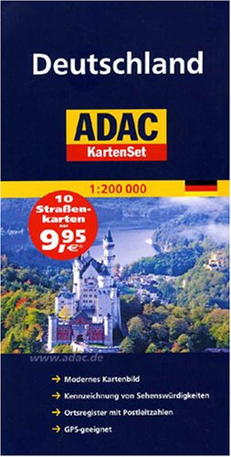 ADAC StraßenKartenSet Deutschland: Blatt 1-10. 1:200000 (ADAC AutoKarten Deutschland 1:200 000) Leisure, Home & Garden