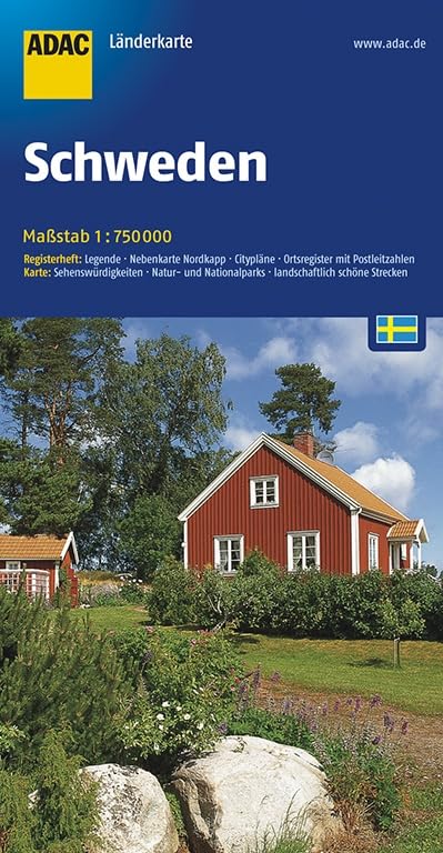 ADAC LänderKarte Schweden 1 : 750 000 Leisure, Home & Garden