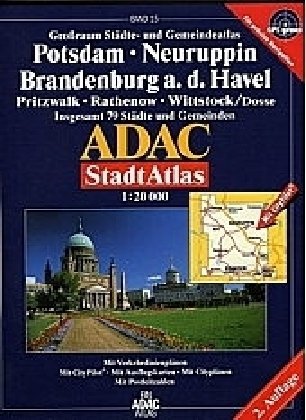 ADAC StadtAtlas Potsdam, Neuruppin, Brandenburg an der Havel 1:20.000 Pritzwalk, Rathenow, Witstock (Dosse) book