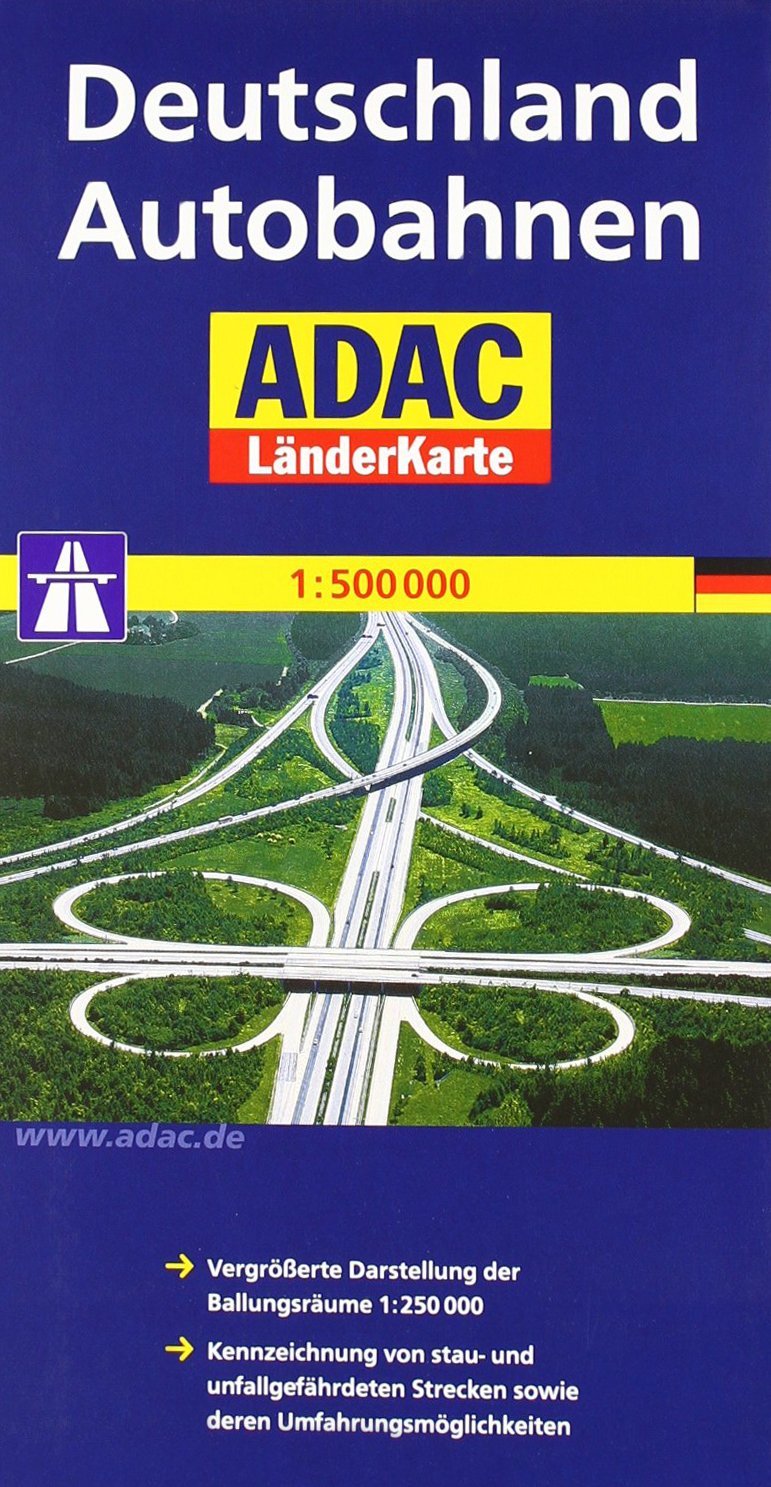 ADAC LänderKarte Deutschland Autobahnen 1 : 500 000 Leisure, Home & Garden