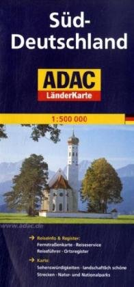 Deutschland Süd: 1:500000: Sehenswürdigkeiten, landschaftlich schöne Strecken, Natur- und Nationalparks (ADAC Länderkarten) Leisure, Home & Garden