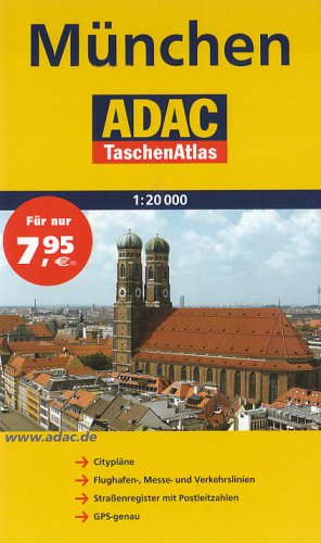 ADAC TaschenAtlas München: Citypläne und Cityguide, Flughafen-, Messe- und Verkehrslinienplan, Straßenregister mit Postleitzahlen, GPS-genau Maps & Plans
