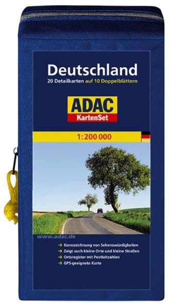 ADAC StraßenKarte Deutschland in Kartentasche: Blatt 1-20 auf 10 Doppelblättern (ADAC AutoKarten Deutschland 1:200 000) Leisure, Home & Garden
